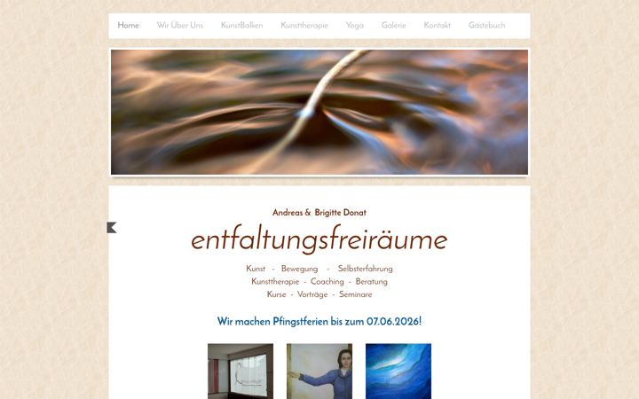 Screenshot of entfaltungsfreiraum.de