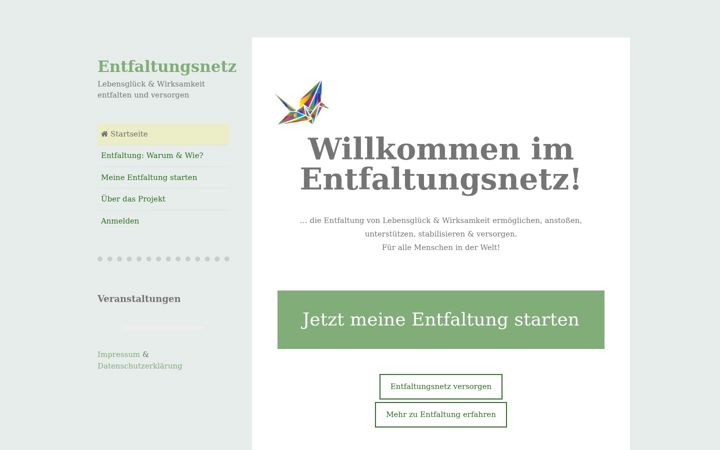 Screenshot stránky entfaltungsnetz.org