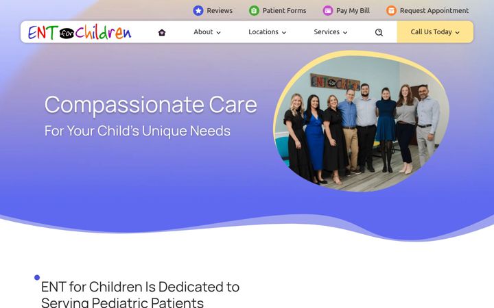 Captura de ecrã de entforchildren.net