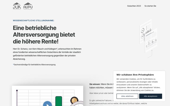 Screenshot of entgeltumwandlunglohntsich.de