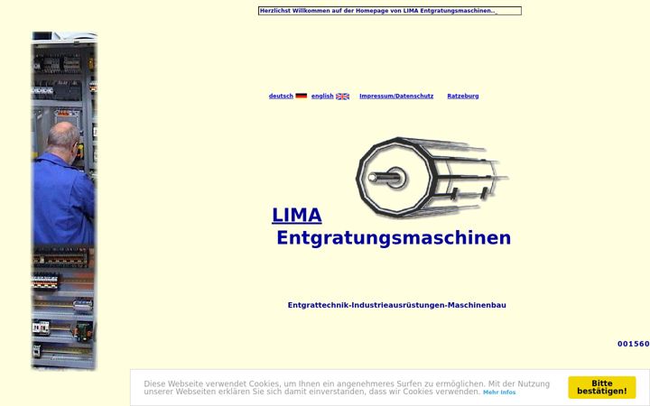 Screenshot of entgratungsmaschine.de