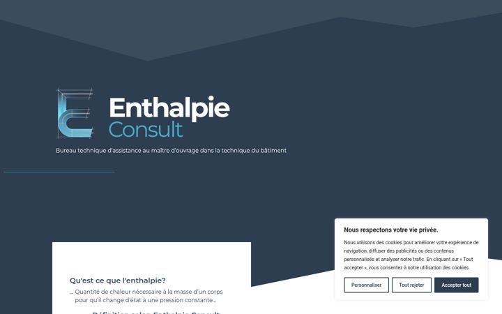 Ekrānuzņēmums no enthalpie-consult.ch