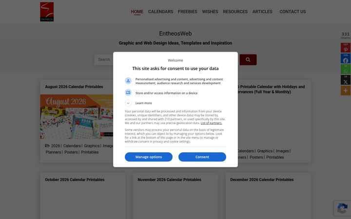 Screenshot of entheosweb.com