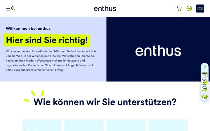 Screenshot of enthus.de
