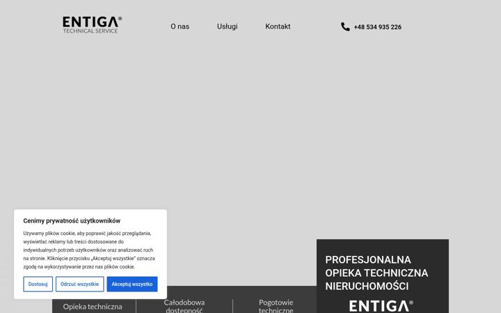 Screenshot of entiga.pl