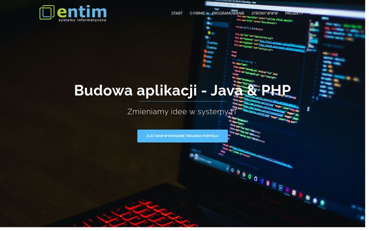 Screenshot of entim.pl