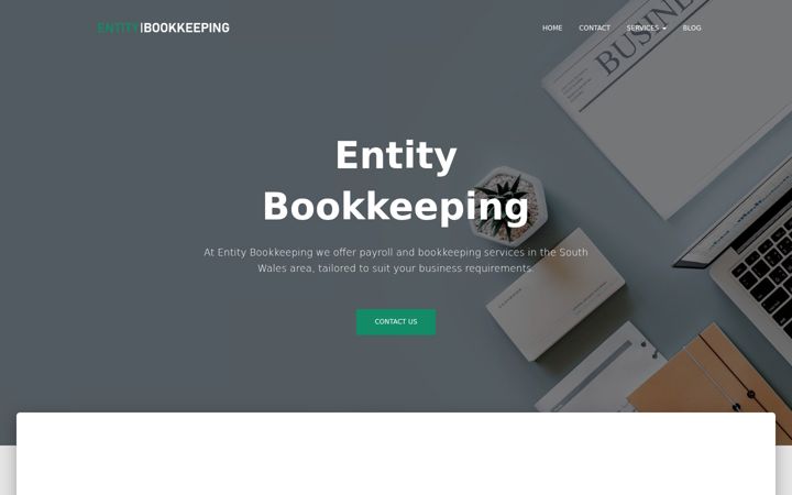 Screenshot of entitybookkeeping.co.uk