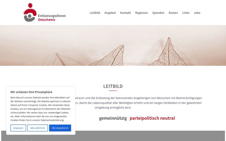 Ekrānuzņēmums no entlastungsdienst-ostschweiz.ch