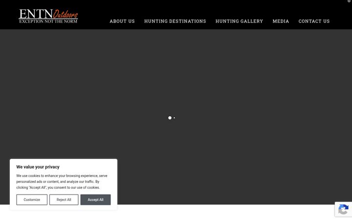 Screenshot of entnoutdoors.com