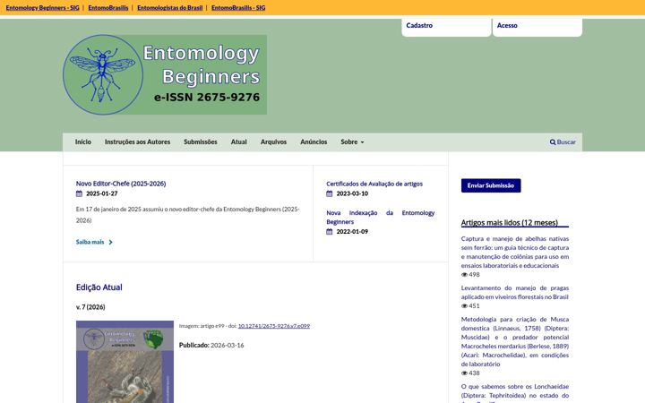 Screenshot stránky entomologybeginners.org