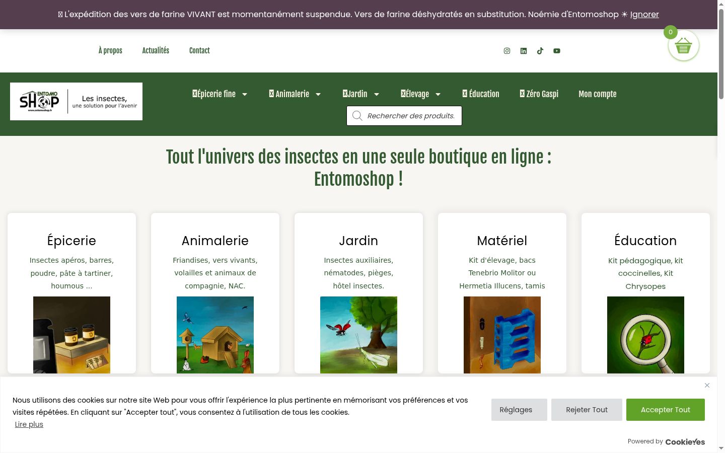 Screenshot van de toestemmingsbanner zoals getoond vóór enige interactie