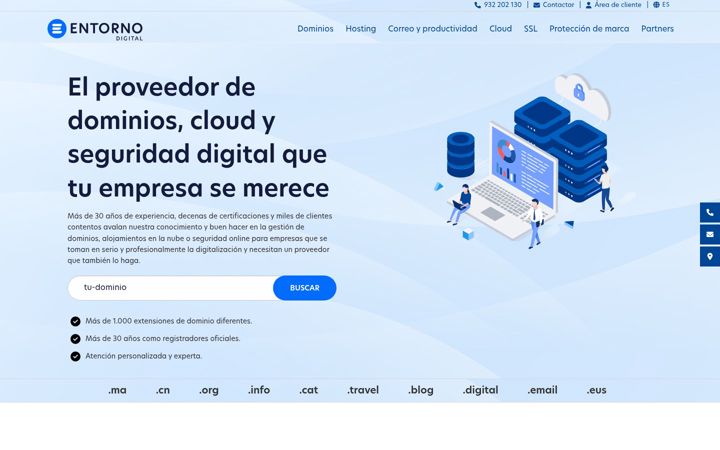 Captura de ecrã de entorno.com