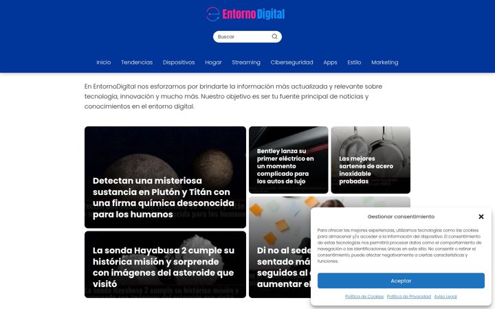 Screenshot of entornodigital.com.co