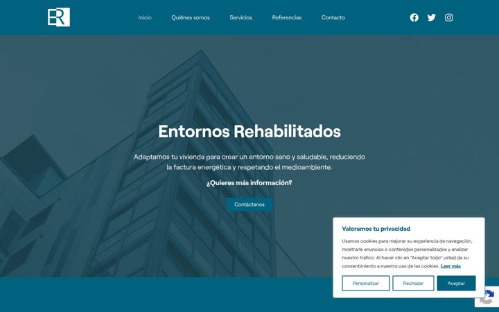 Screenshot of entornosrehabilitados.com