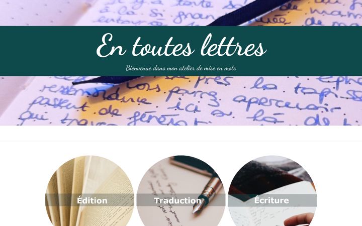 Captura de ecrã de entouteslettres.net