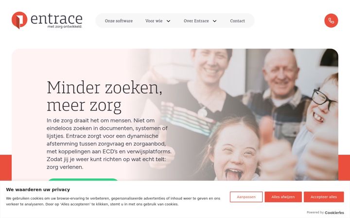 Zrzut ekranu entrace.nl