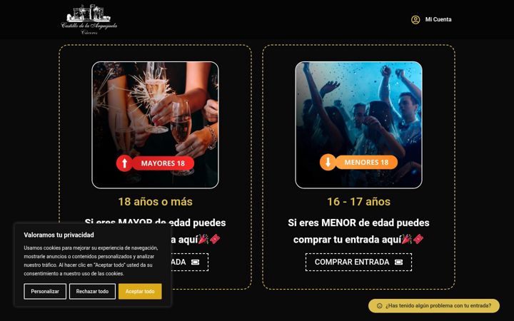 Screenshot of entradascastillo.com