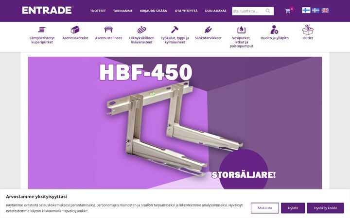 Captura de pantalla de entrade.fi