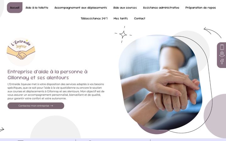 Ekrānuzņēmums no entraide-joyeuse.fr