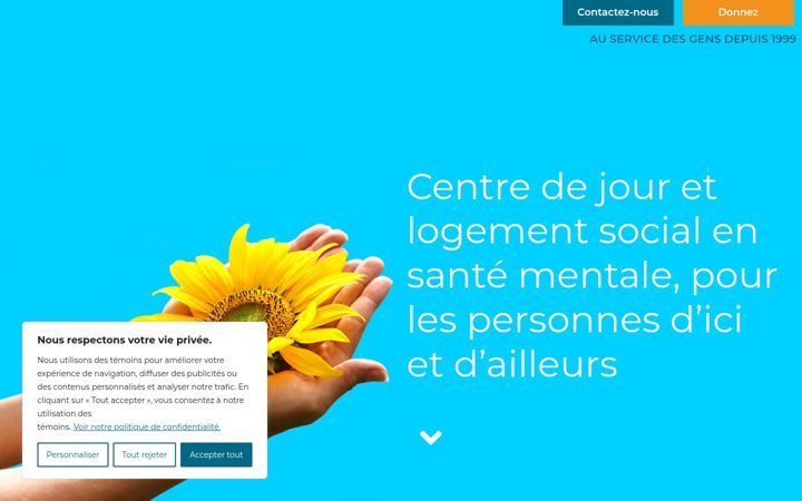 Screenshot stránky entraidesaintmichel.org