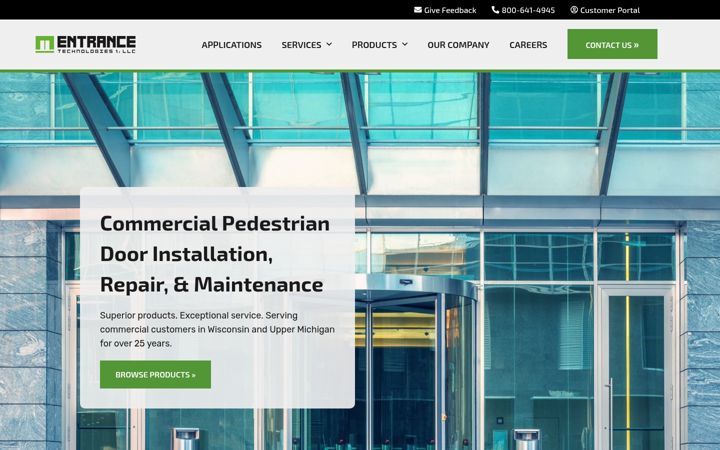 Screenshot of entrancetech.com