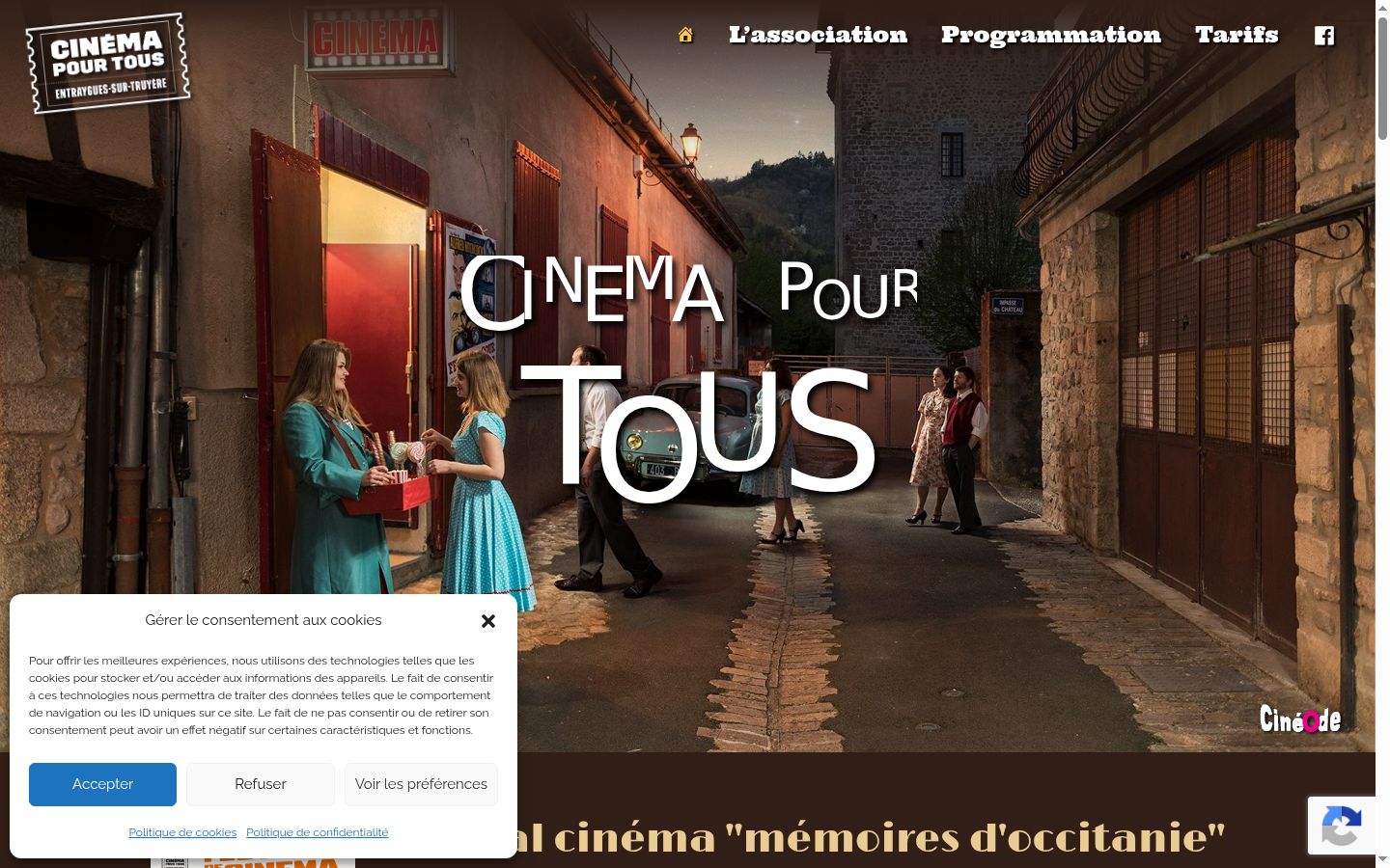 Screenshot tal-banner tal-kunsens muri qabel kwalunkwe interazzjoni