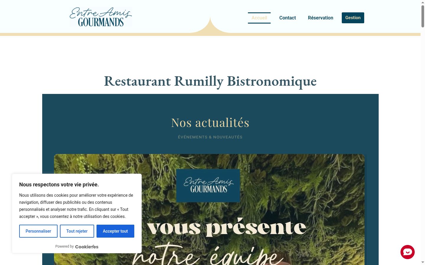 Screenshot tal-banner tal-kunsens muri qabel kwalunkwe interazzjoni
