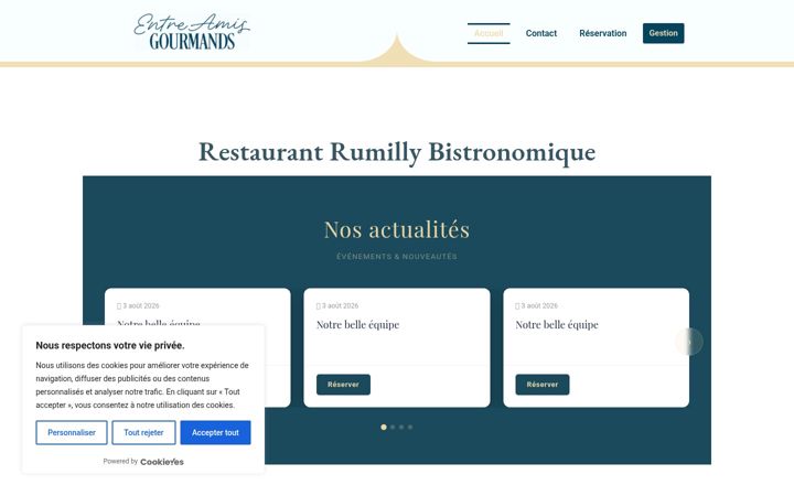 Screenshot ta' entreamisgourmands.fr