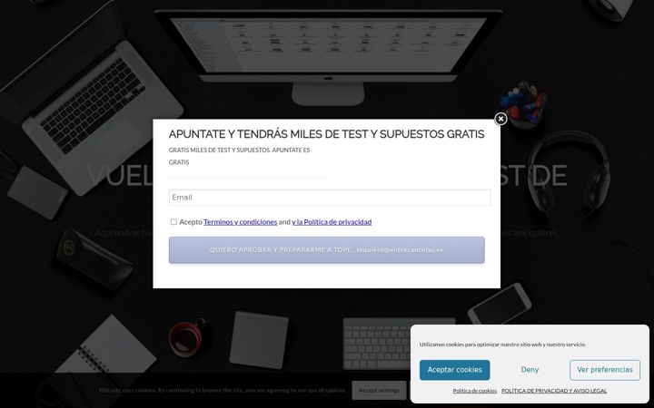 Екранна снимка на entrecancelas.es