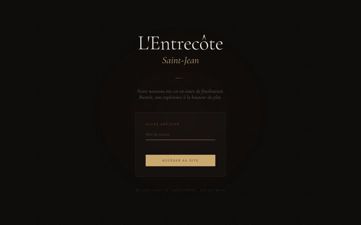 Ekrānuzņēmums no entrecote-saintjean.ch