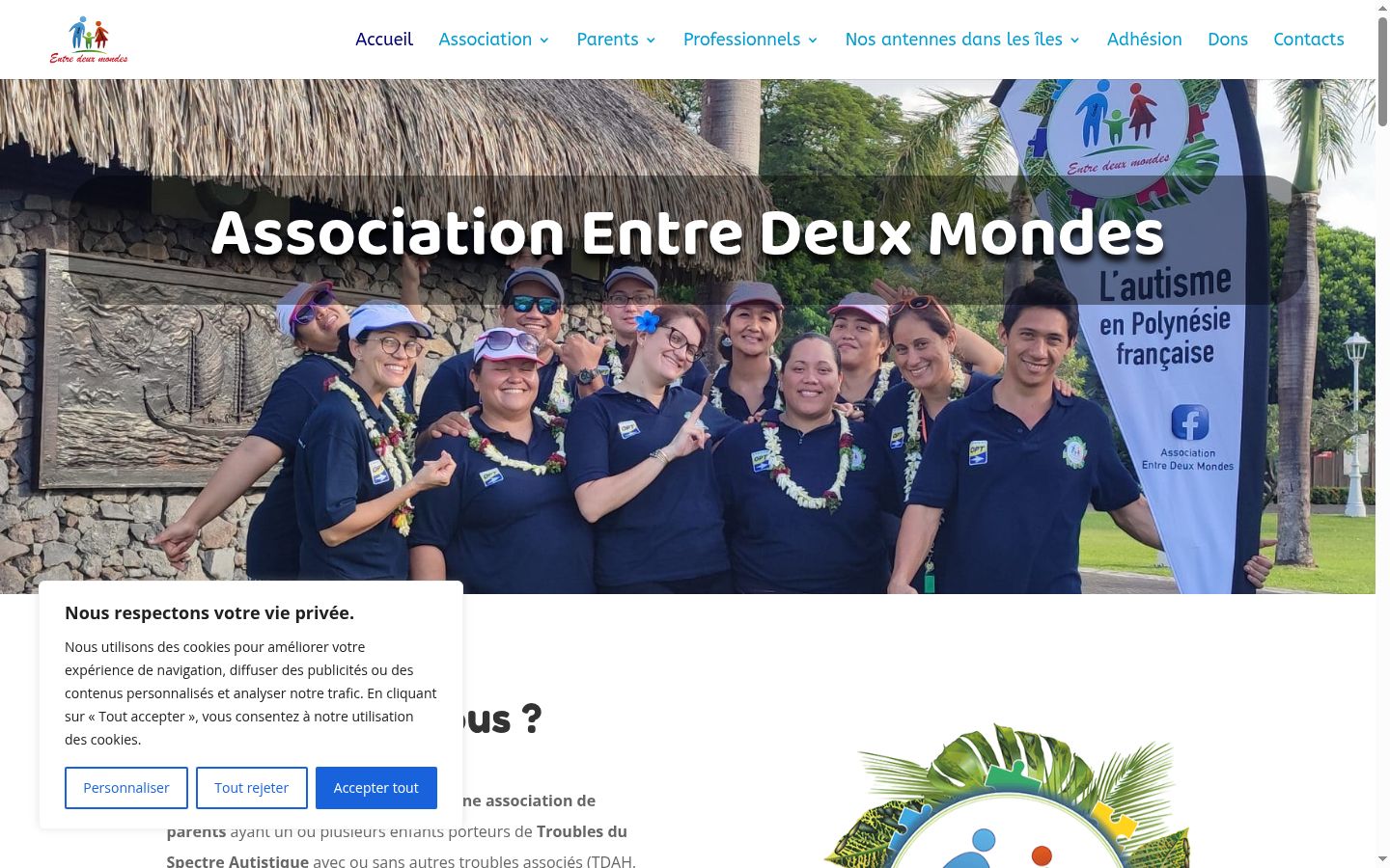 Screenshot του banner συγκατάθεσης που εμφανίστηκε πριν από οποιαδήποτε αλληλεπίδραση