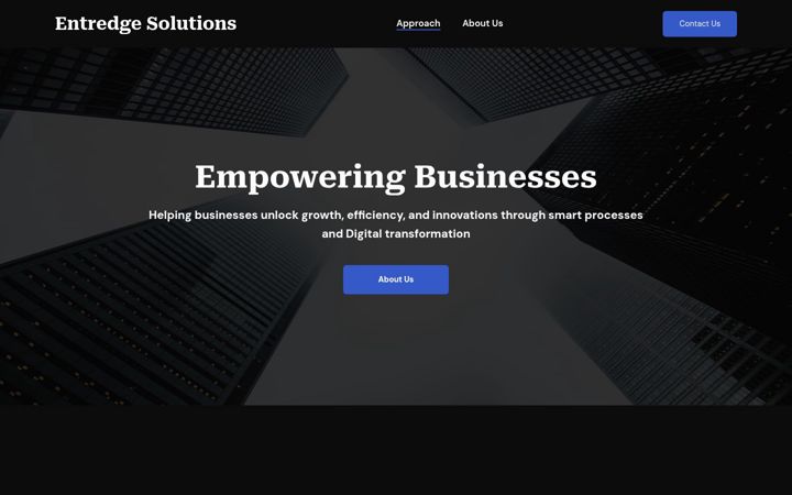 Screenshot of entredgesolutions.com
