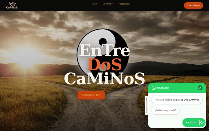 Екранна снимка на entredoscaminos.es