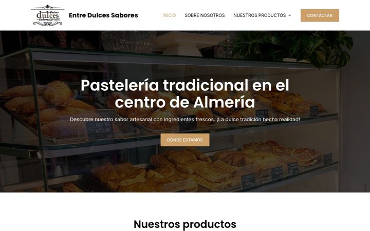 Screenshot of entredulcessabores.com