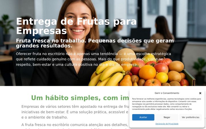 Screenshot of entregadefrutasparaempresas.com