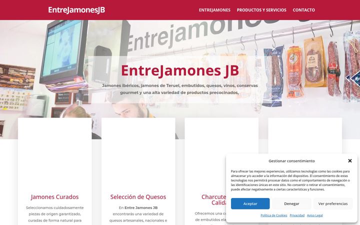 Screenshot of entrejamonesjb.com
