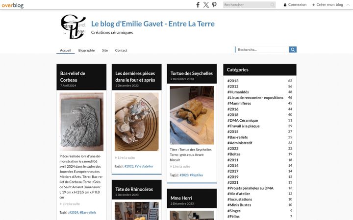 Screenshot of entrelaterre.com