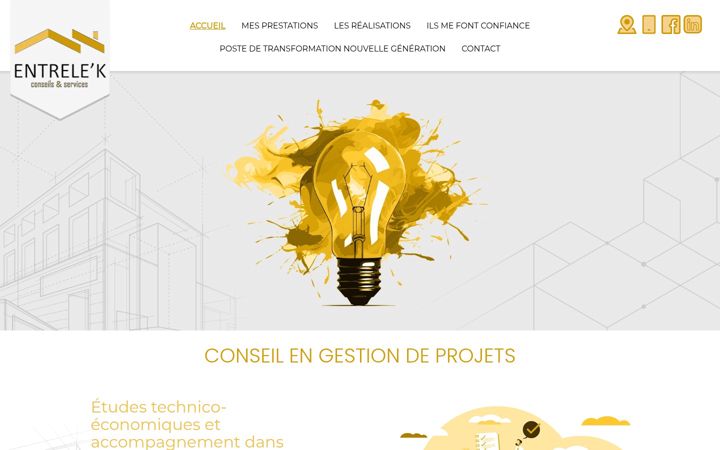 Screenshot of entrelek.com