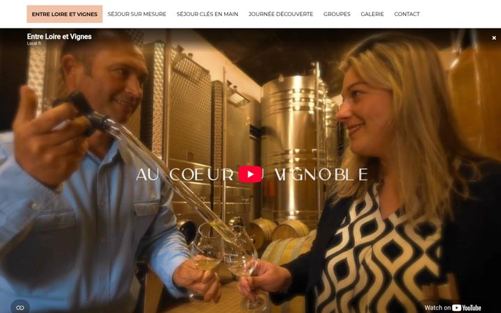 Screenshot di entreloireetvignes.fr