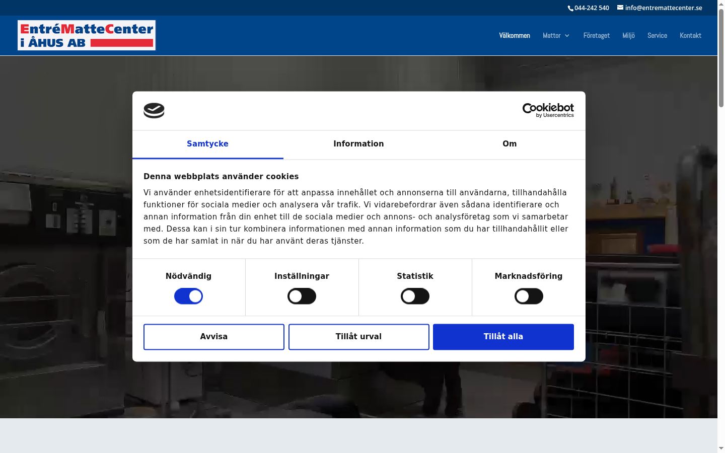 Zrzut ekranu banera zgody wyświetlanego przed jakąkolwiek interakcją