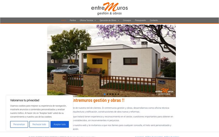 Screenshot του entremuros.es