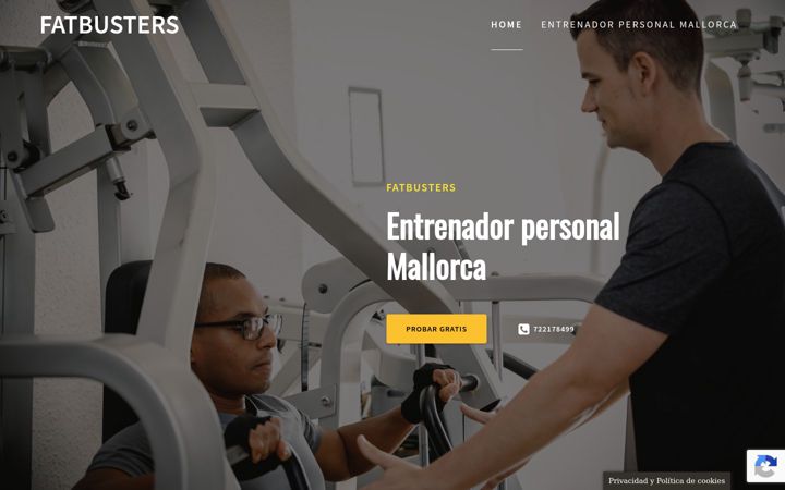 Captura de ecrã de entrenadorpersonalmallorca.net
