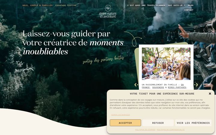 Screenshot di entrenatureetaventure.fr