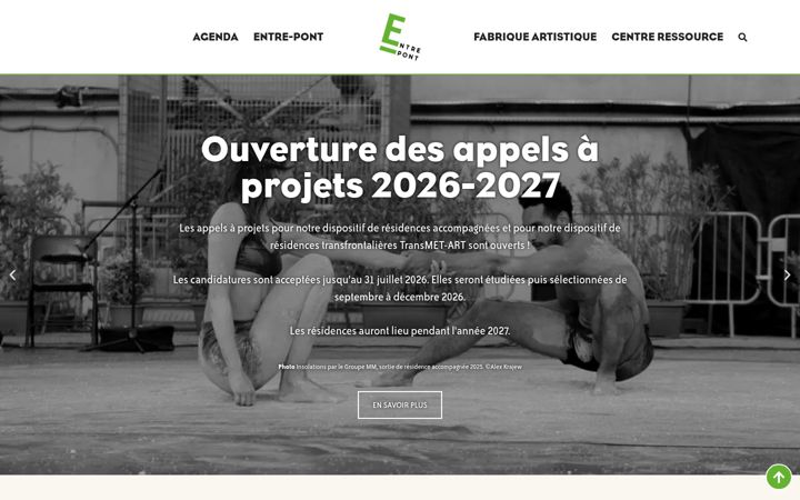 Captura de ecrã de entrepont.net