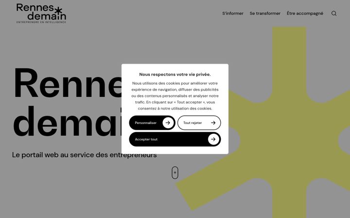 Screenshot di entreprendre-rennes.fr