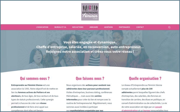 Screenshot di entreprendreaufeminin86.fr