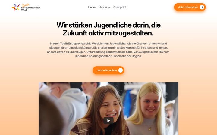 Screenshot von entrepreneurshipwoche.at