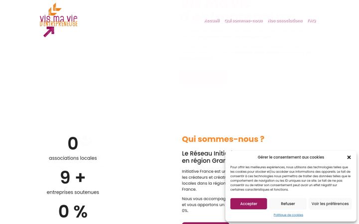 Screenshot di entrepreneuse-grandest.fr