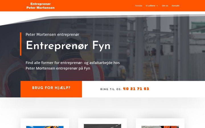 Screenshot stránky entreprenoer-fyn.dk