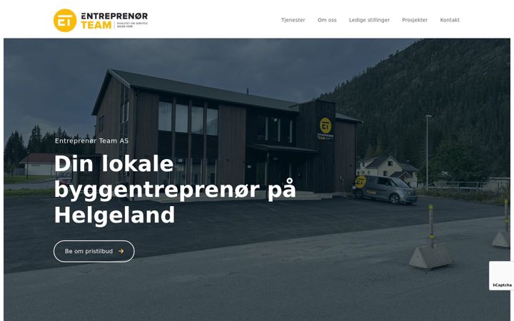 Ekrānuzņēmums no entreprenorteam.no